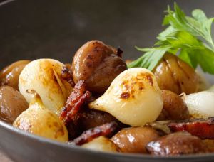 Pictures of delicious food - Sauteed Chestnuts Onions and Bacon Recipe.jpg